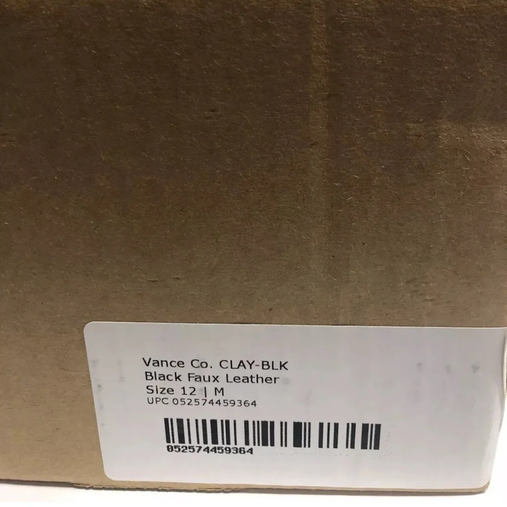 Vance Men’s Clay Chukka Boots Black, Size 12 M.
